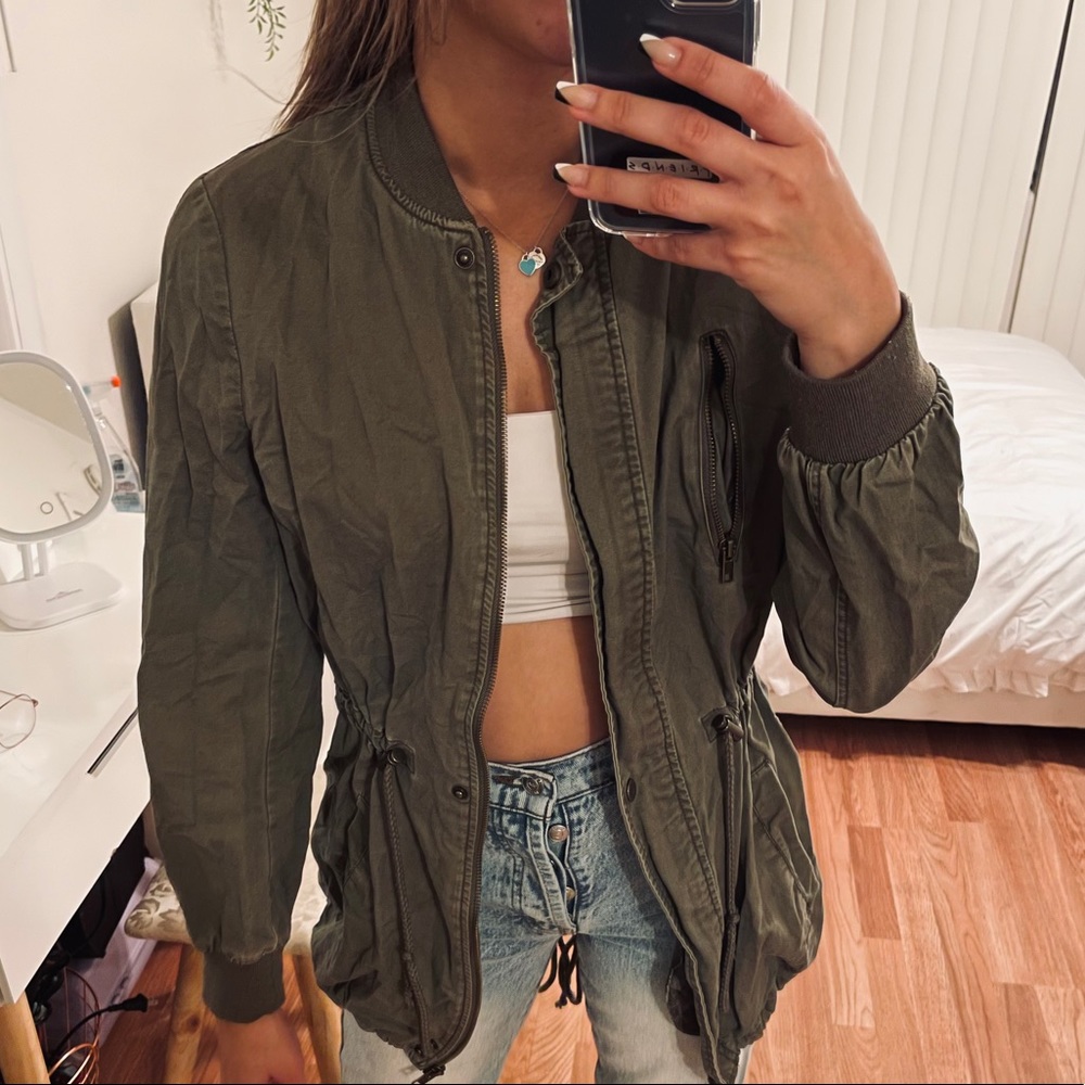 Forever 21 Utility Jacket Olive